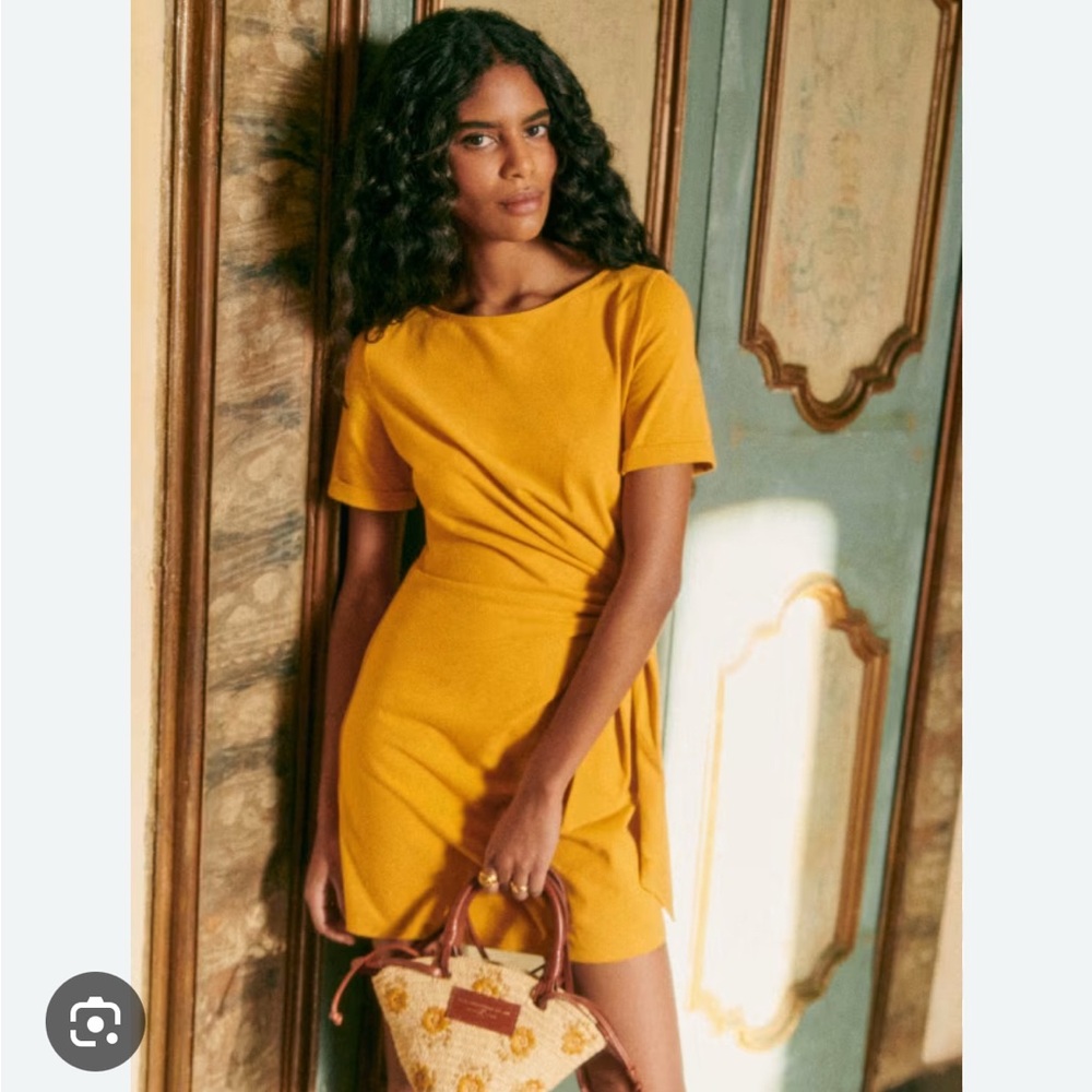 Sezane Pippa Short Dress - Safron